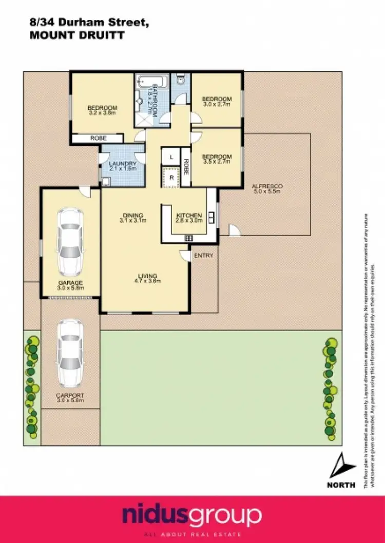 Floorplan of Homely villa listing, 8/34-36 Durham Street, Mount Druitt NSW 2770