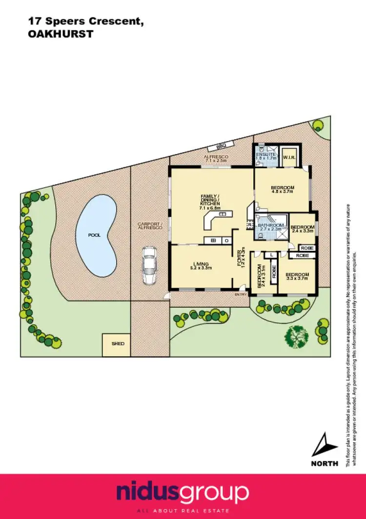 Floorplan of Homely house listing, 17 Speers Crescent, Oakhurst NSW 2761
