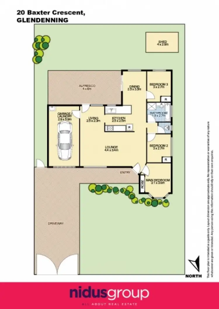 Floorplan of Homely house listing, 20 Baxter Crescent, Glendenning NSW 2761