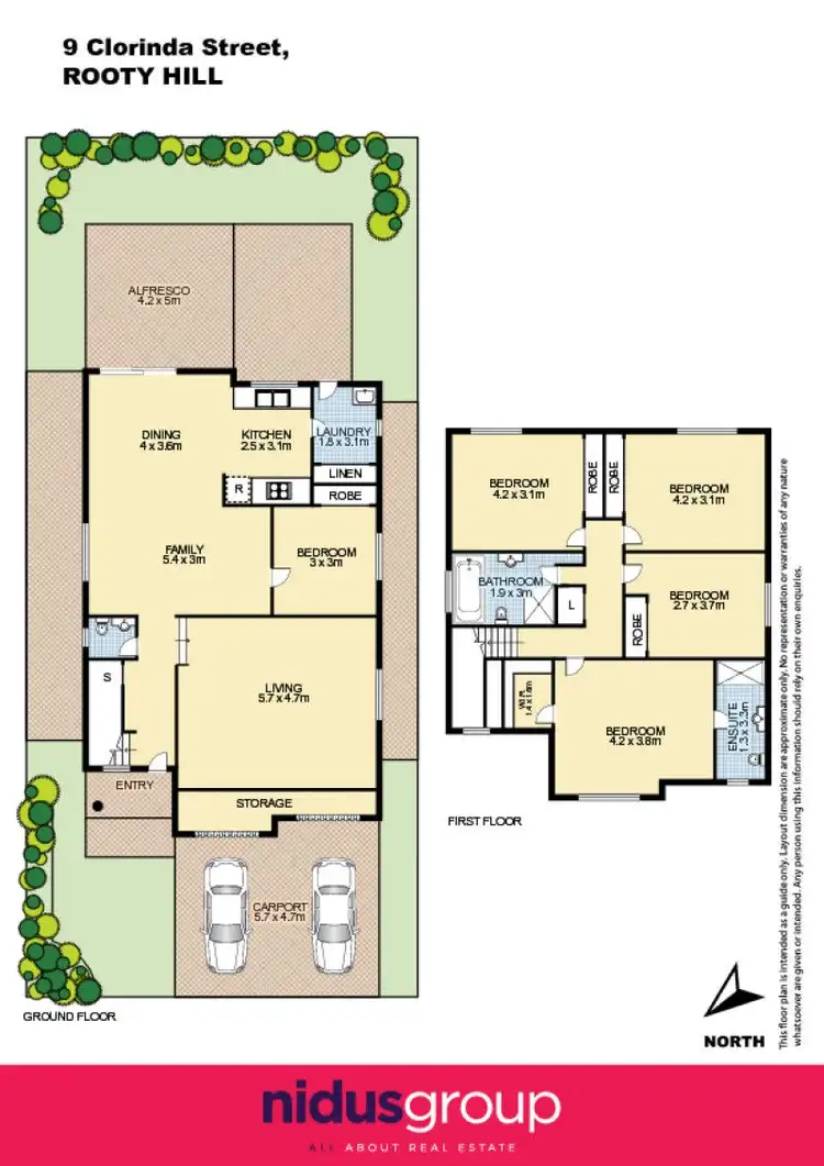 Floorplan of Homely house listing, 9 Clorinda Street, Rooty Hill NSW 2766