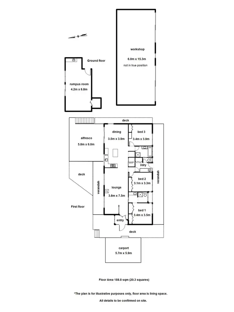 Floorplan of Homely rural property listing, 23 Downey Road, Dewhurst VIC 3808