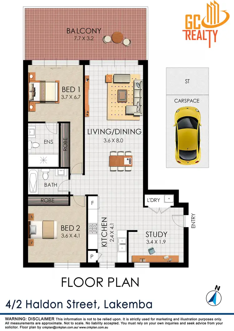 Floorplan of Homely apartment listing, 4/2-26 Haldon Street, Lakemba NSW 2195