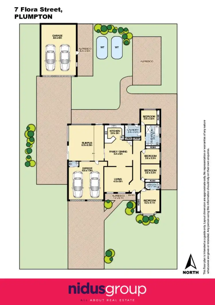Floorplan of Homely house listing, 7 Flora Street, Plumpton NSW 2761