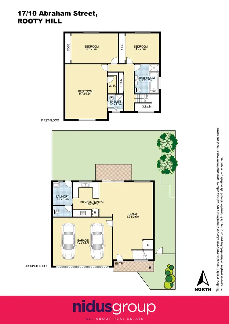 Floorplan of Homely townhouse listing, 17/10 Abraham Street, Rooty Hill NSW 2766