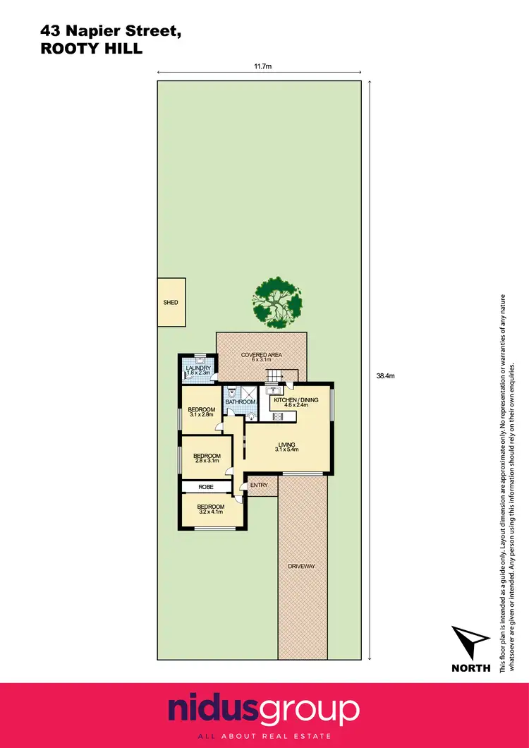 Floorplan of Homely house listing, 43 Napier Street, Rooty Hill NSW 2766