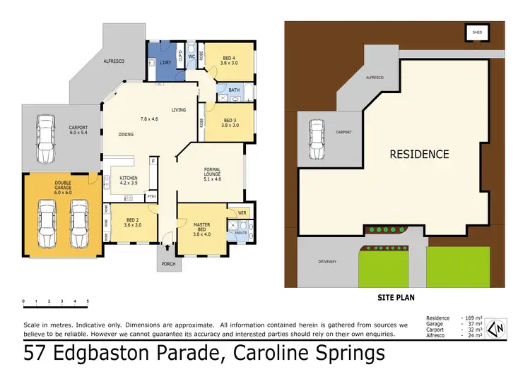 Floorplan of Homely house listing, 57 Edgbaston Parade, Caroline Springs VIC 3023