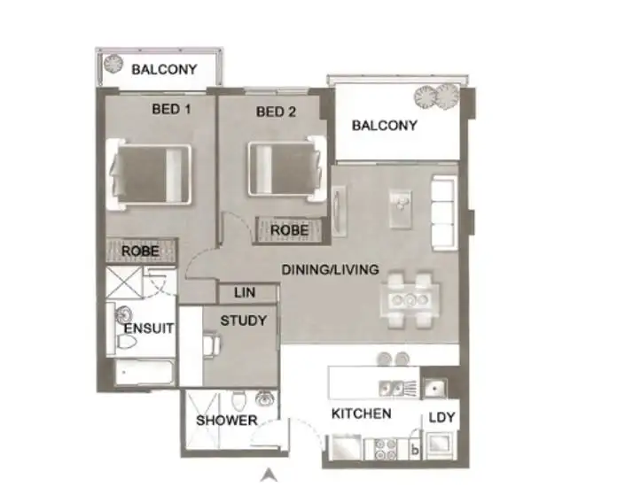 Floorplan of Homely apartment listing, 104/79 Macpherson Street, Warriewood NSW 2102