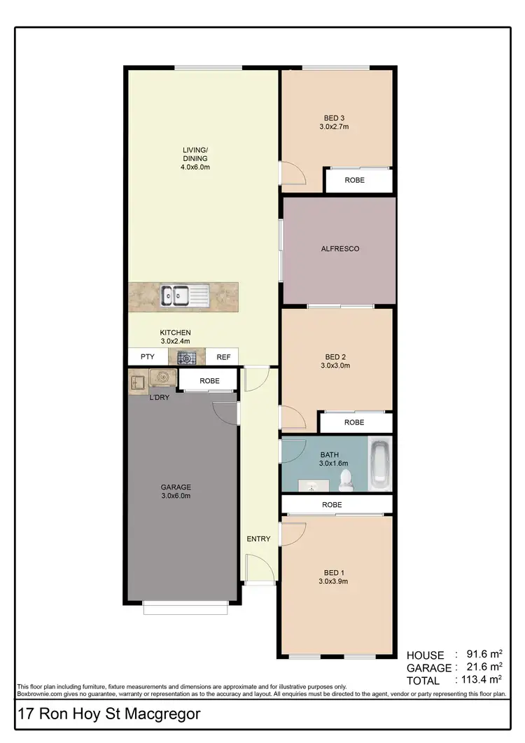 Floorplan of Homely house listing, 17 Ron Hoy Street, Macgregor ACT 2615