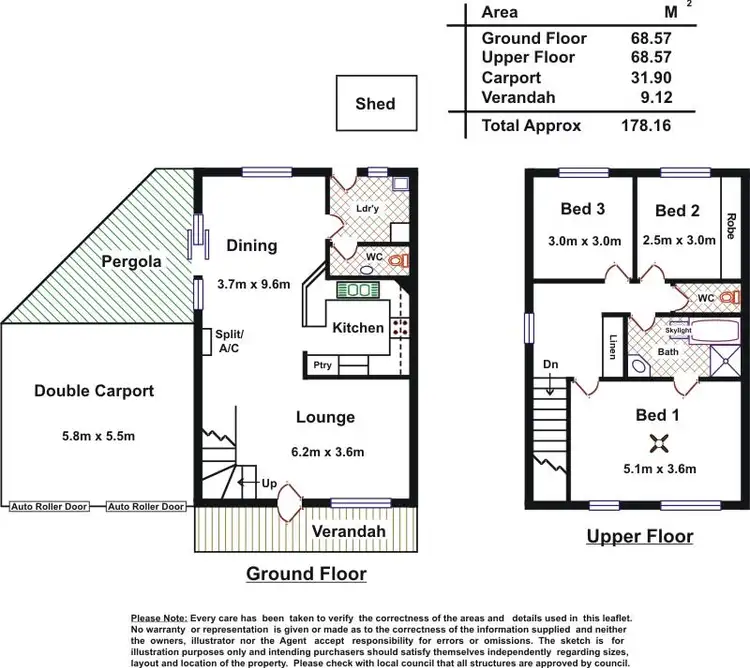 Floorplan of Homely townhouse listing, 1/15 Allington Avenue, Marleston SA 5033