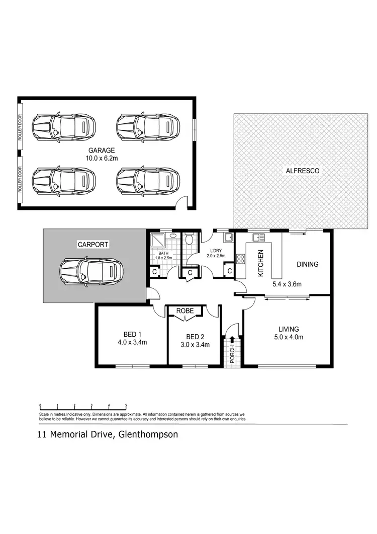 Floorplan of Homely house listing, 11 Memorial Road, Glenthompson VIC 3293