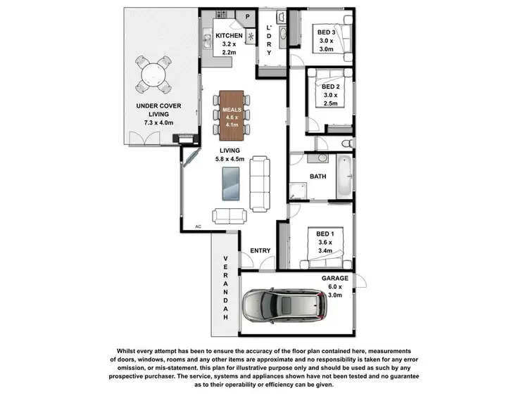 Floorplan of Homely townhouse listing, 2/21 Toal Drive, Warrnambool VIC 3280