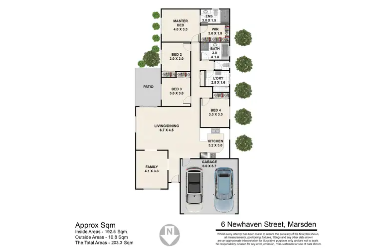 Floorplan of Homely house listing, 6 Newhaven Street, Marsden QLD 4132