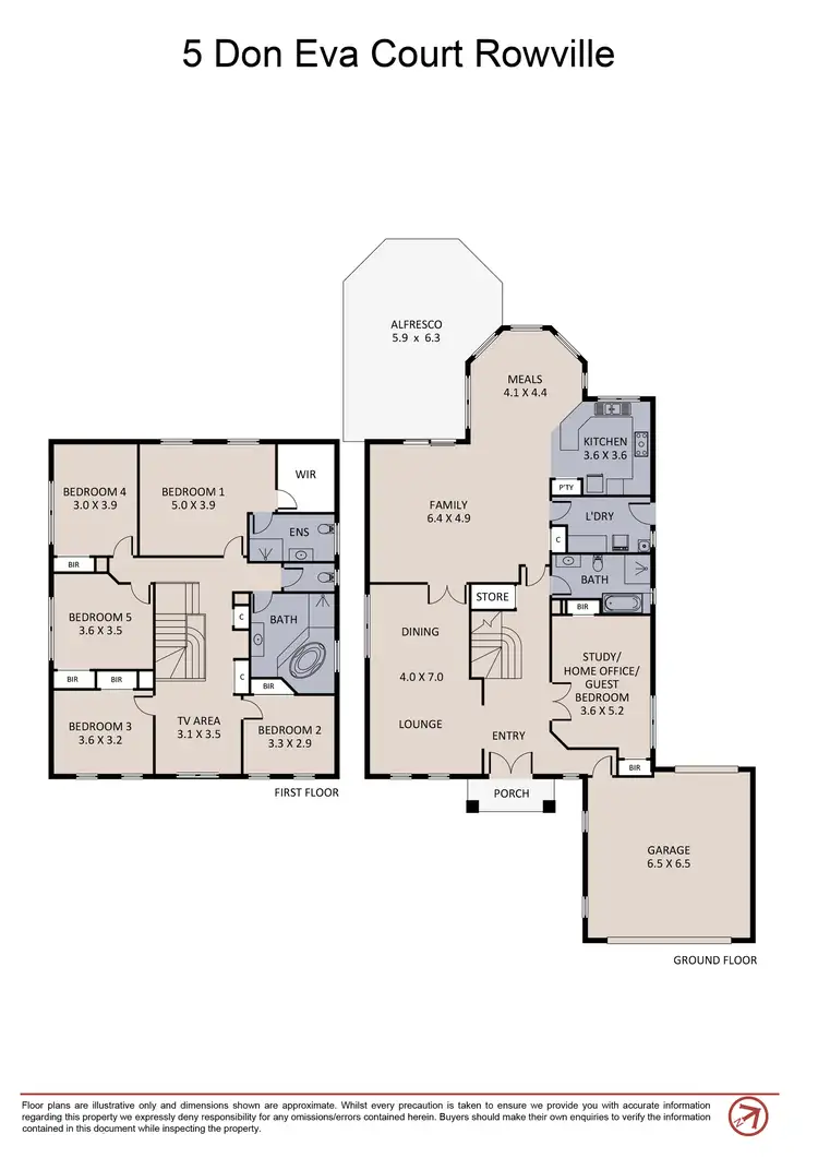 Floorplan of Homely house listing, 5 Don Eva Court, Rowville VIC 3178