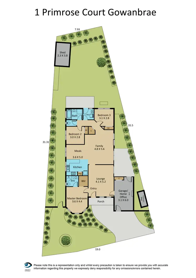 Floorplan of Homely house listing, 1 Primrose Court, Gowanbrae VIC 3043