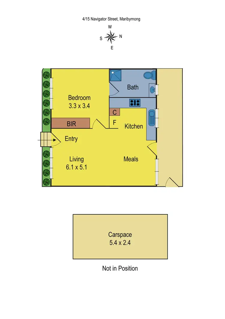 Floorplan of Homely villa listing, 4/15 Navigator Street, Maribyrnong VIC 3032