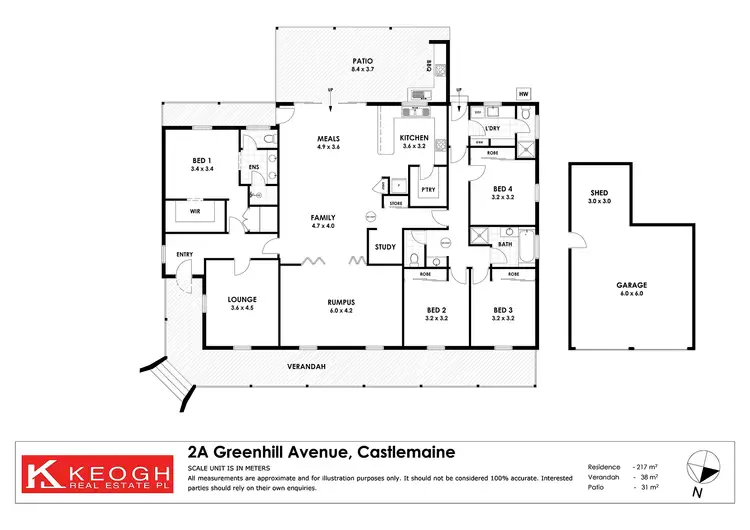 Floorplan of Homely house listing, 2A Greenhill Avenue, Castlemaine VIC 3450