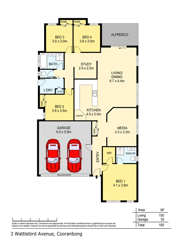 Floorplan of Homely house listing, 3 Wattlebird Avenue, Cooranbong NSW 2265