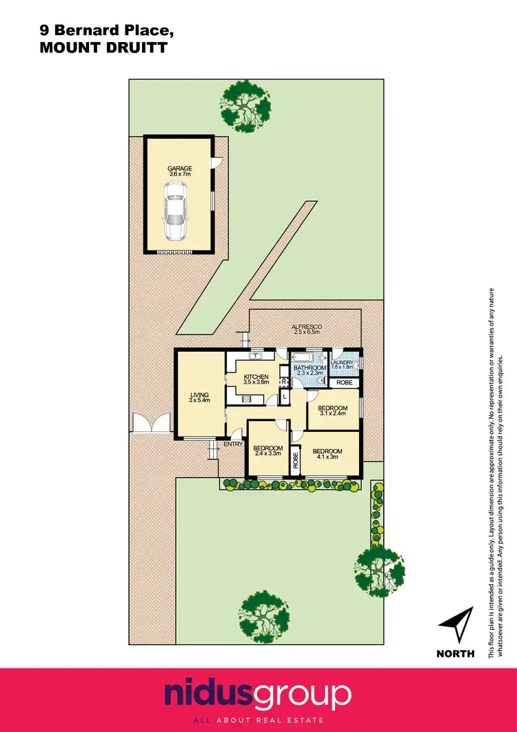 Floorplan of Homely house listing, 9 Bernard Place, Mount Druitt NSW 2770