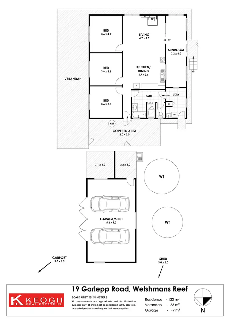 Floorplan of Homely rural property listing, 19 Garlepp Road, Welshmans Reef VIC 3462