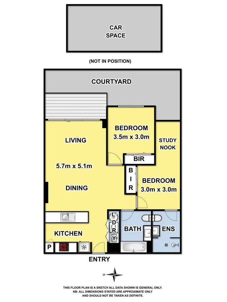 Floorplan of Homely apartment listing, 108/54-84 Percy Street, Brunswick VIC 3056