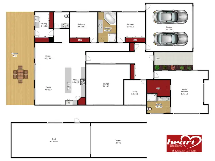 Floorplan of Homely house listing, 21 Krista Court, Sale VIC 3850