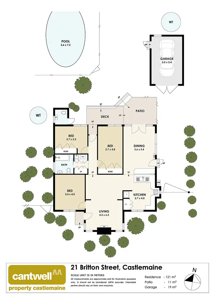 Floorplan of Homely house listing, 21 Britton Street, Castlemaine VIC 3450