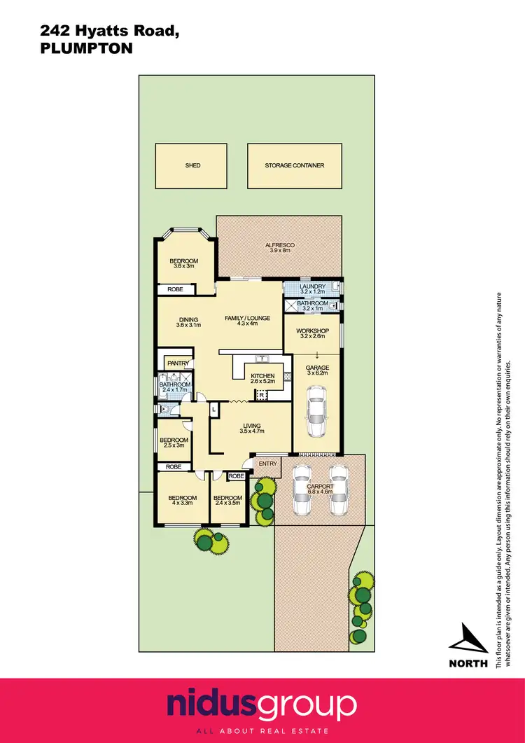 Floorplan of Homely house listing, 242 Hyatts Road, Plumpton NSW 2761