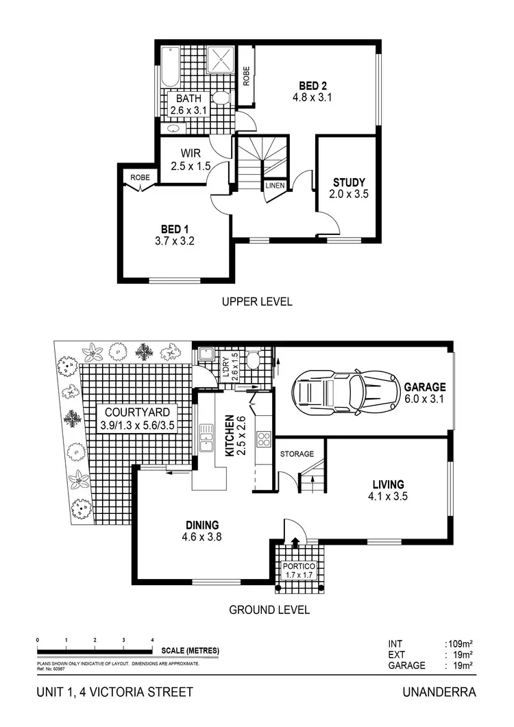 Floorplan of Homely townhouse listing, 1/4 Victoria Street, Unanderra NSW 2526