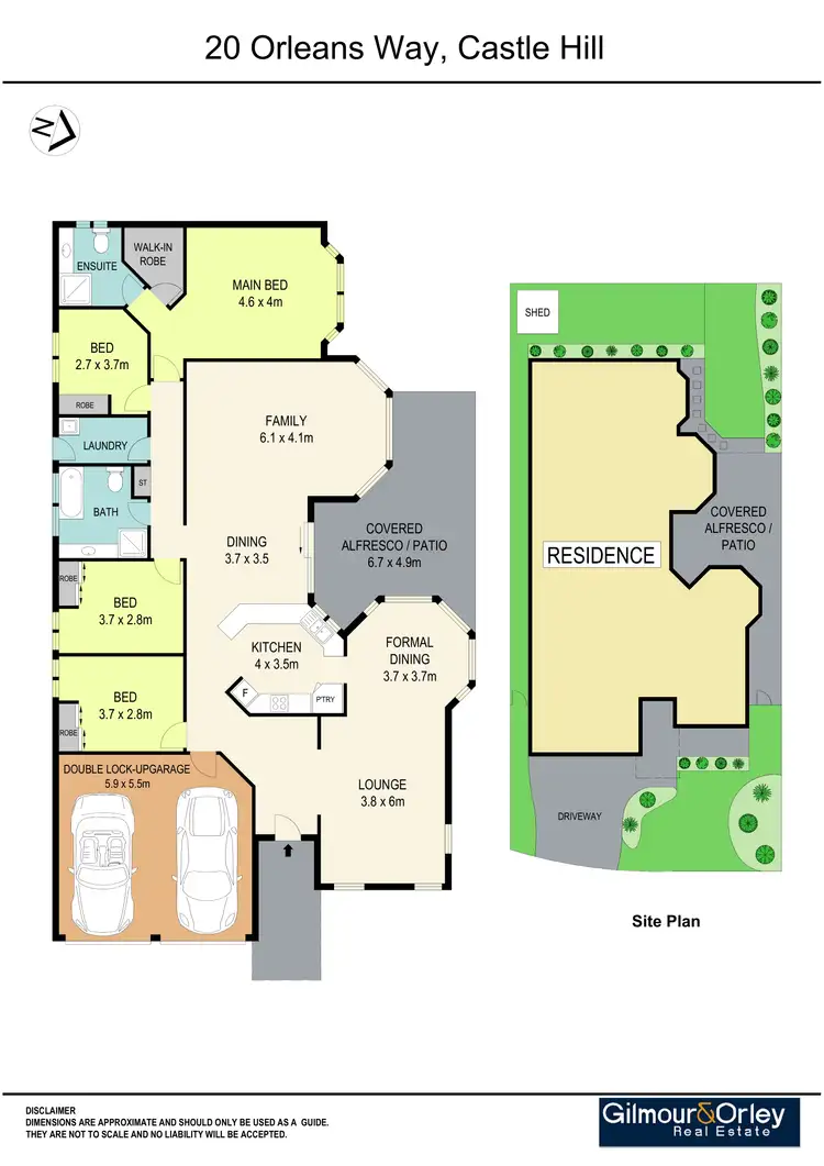 Floorplan of Homely house listing, 20 Orleans Way, Castle Hill NSW 2154