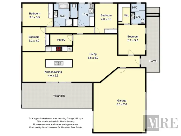 Floorplan of Homely house listing, 6 Galway Court, Mansfield VIC 3722