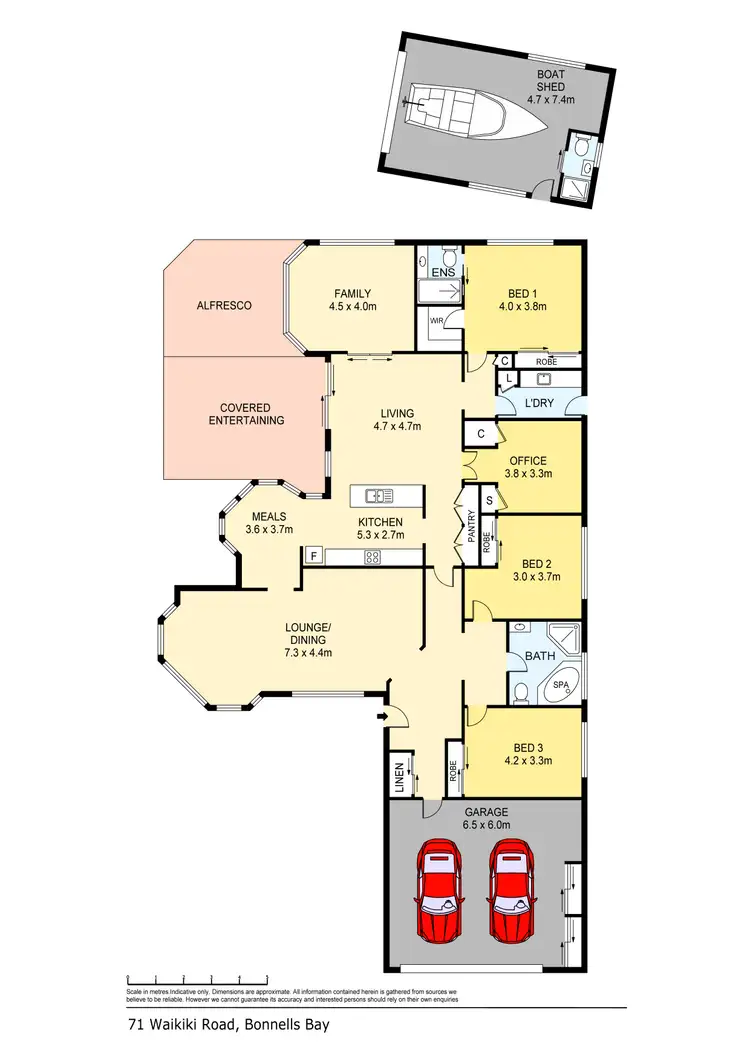Floorplan of Homely house listing, 71 Waikiki Road, Bonnells Bay NSW 2264