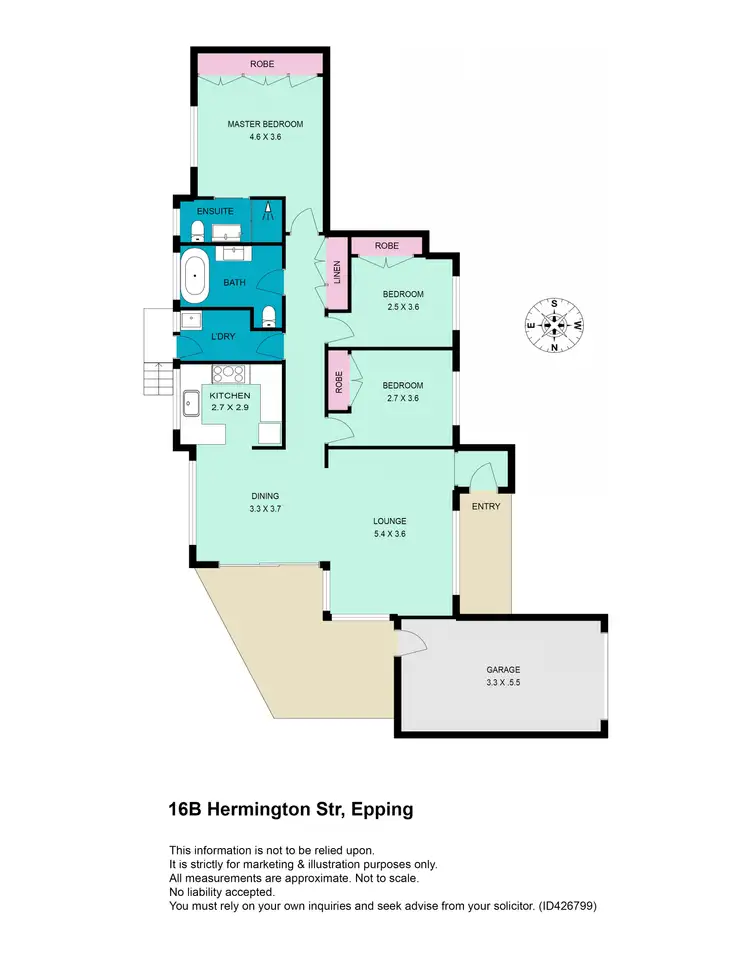 Floorplan of Homely house listing, 16B Hermington Street, Epping NSW 2121