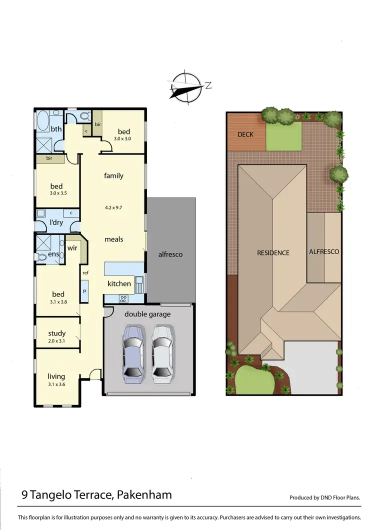 Floorplan of Homely house listing, 9 Tangelo Terrace, Pakenham VIC 3810