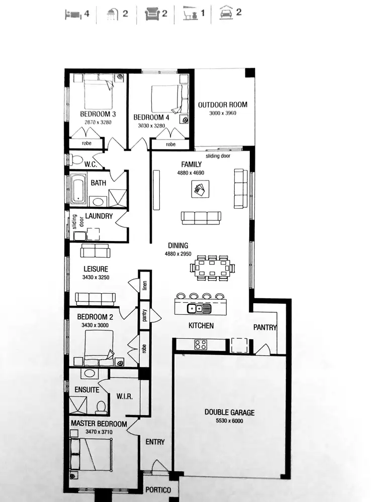 Floorplan of Homely house listing, 43 Evermore Drive, Marong VIC 3515