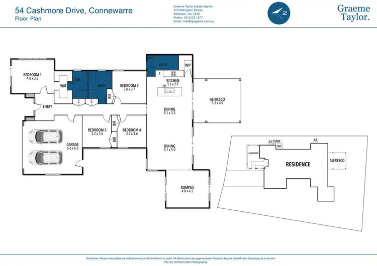 Floorplan of Homely house listing, 54 Cashmore Drive, Barwon Heads VIC 3227