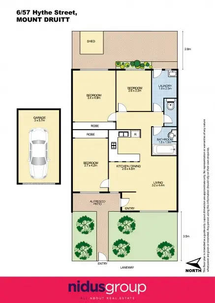 Floorplan of Homely villa listing, 6/57 Hythe Street, Mount Druitt NSW 2770