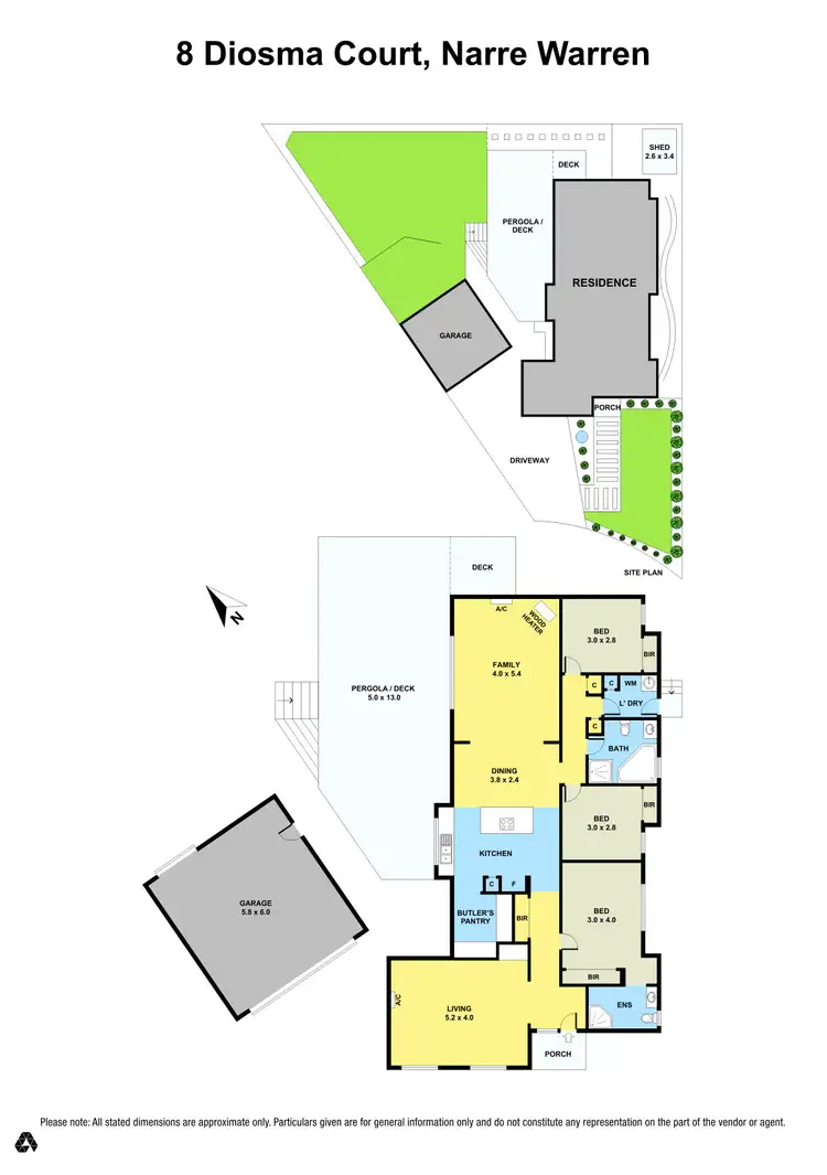 Floorplan of Homely house listing, 8 Diosma Court, Narre Warren VIC 3805
