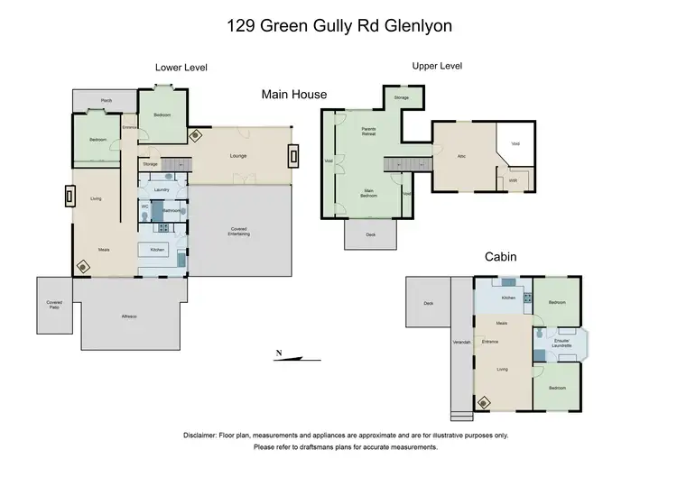 Floorplan of Homely rural property listing, 129 Green Gully Road, Glenlyon VIC 3461