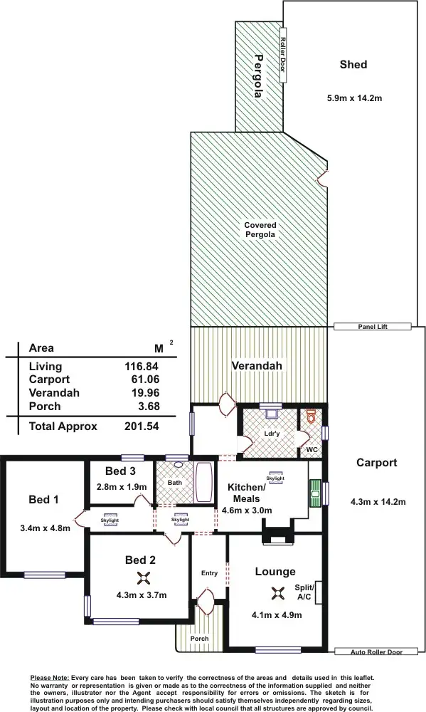 Floorplan of Homely house listing, 1 Salisbury Street, West Richmond SA 5033