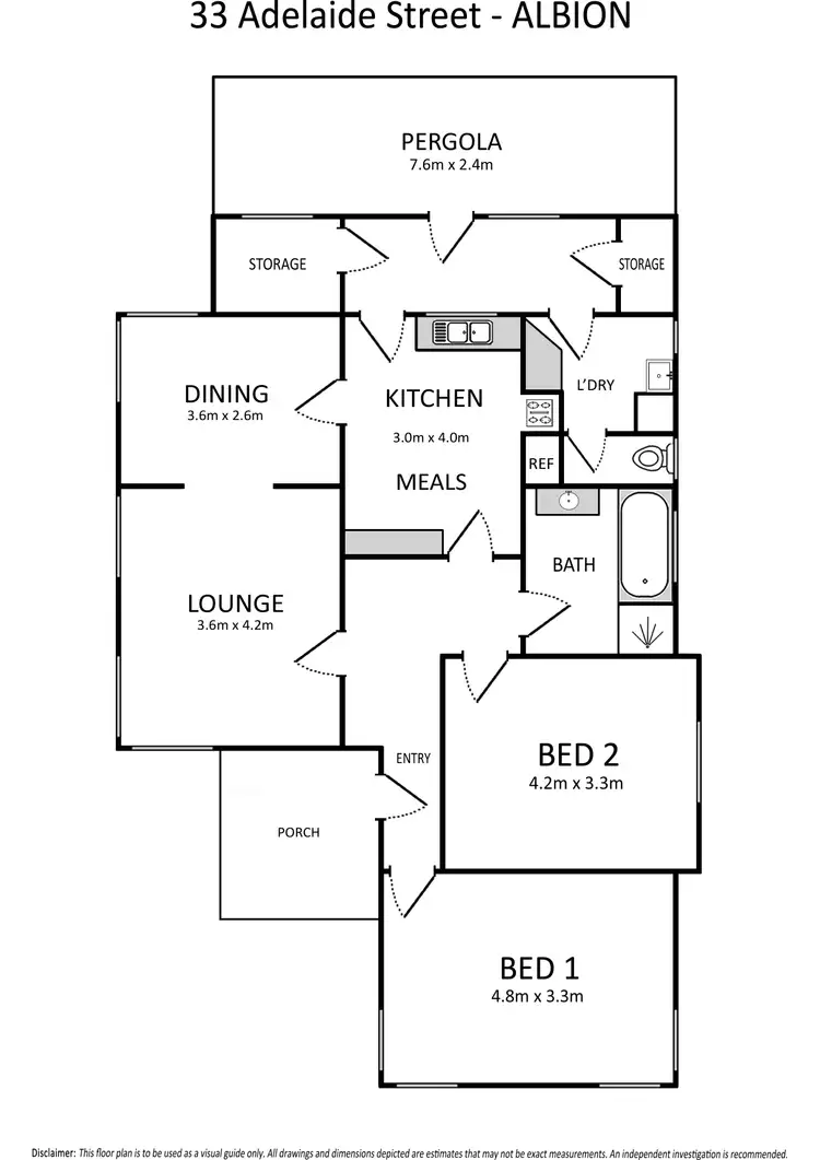 Floorplan of Homely house listing, 33 Adelaide Street, Albion VIC 3020
