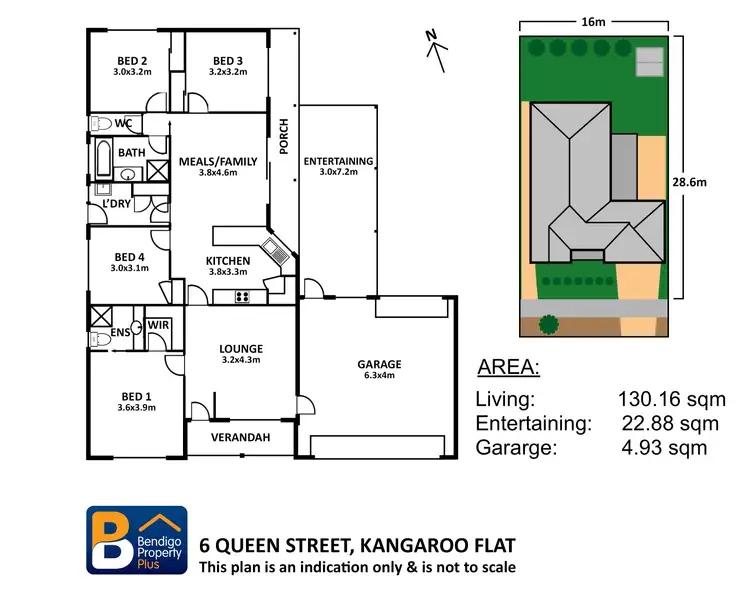 Floorplan of Homely house listing, 6 Queen Street, Kangaroo Flat VIC 3555