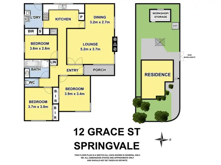 Floorplan of Homely house listing, 12 Grace Street, Springvale VIC 3171