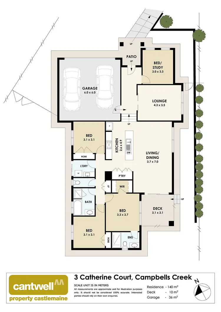 Floorplan of Homely house listing, 3 Catherine Court, Campbells Creek VIC 3451