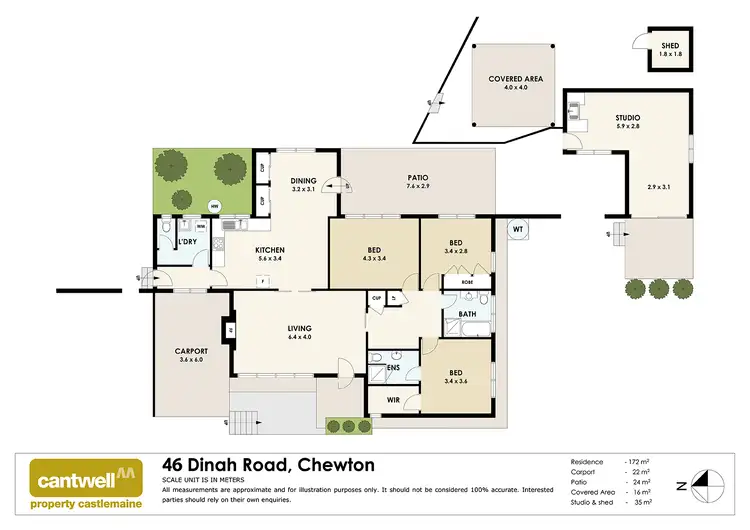 Floorplan of Homely house listing, 46 Dinah Road, Chewton VIC 3451