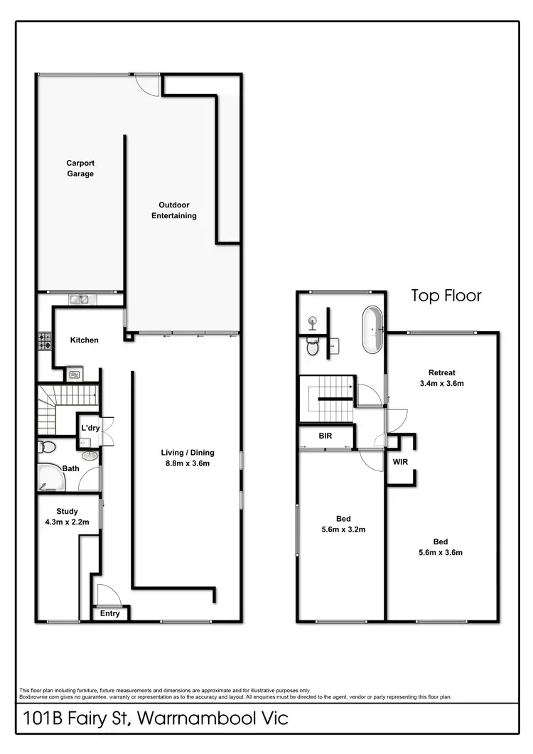 Floorplan of Homely apartment listing, 101B Fairy Street, Warrnambool VIC 3280