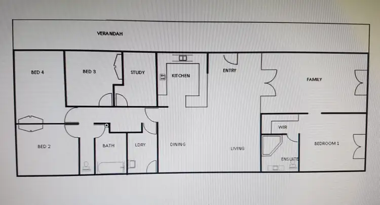 Floorplan of Homely house listing, 3 Ocock Street, Ballan VIC 3342