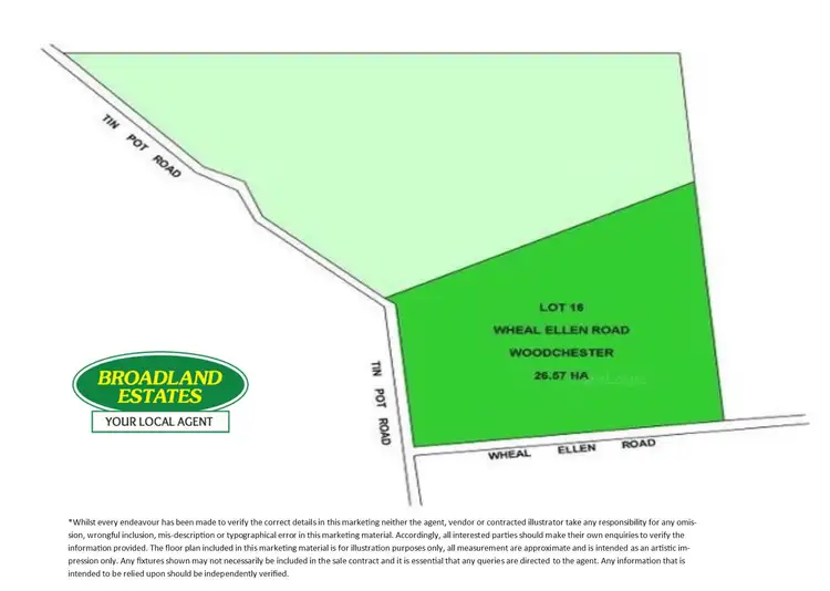Floorplan of Homely land listing, LOT 16 Wheal Ellen Road, Woodchester SA 5255