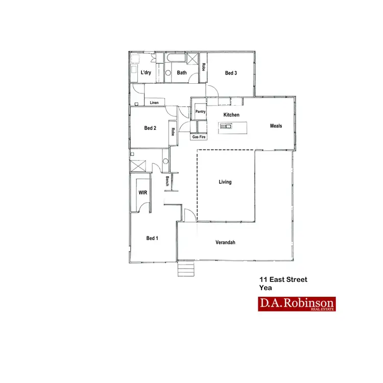 Floorplan of Homely house listing, 11 East Street, Yea VIC 3717