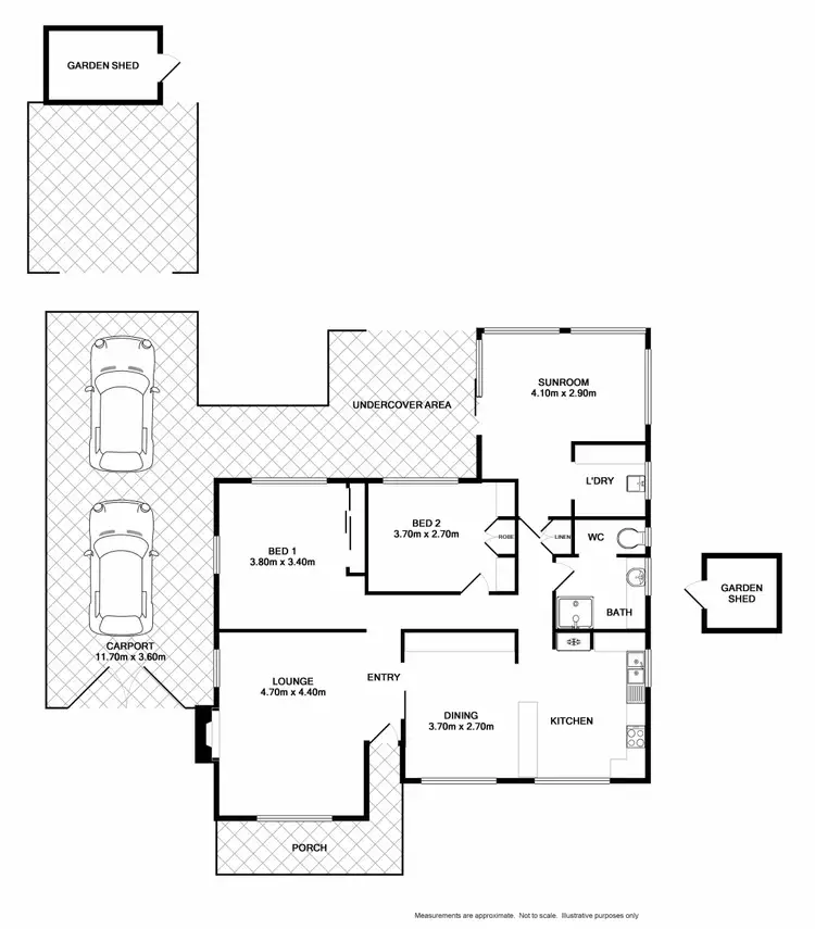Floorplan of Homely house listing, 8 BEECH STREET, Wodonga VIC 3690
