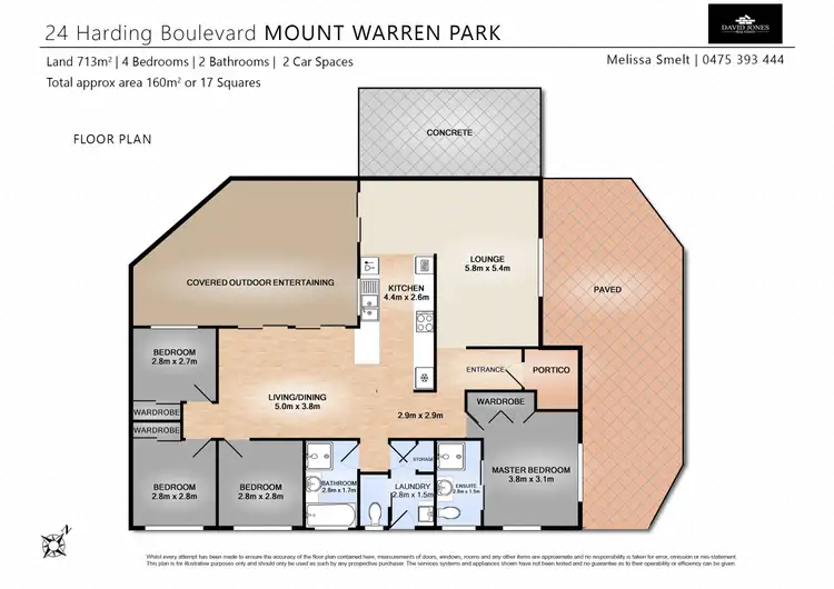 Floorplan of Homely house listing, 24 Harding Boulevard, Mount Warren Park QLD 4207